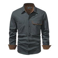 Herren Outdoor Hemd mit Taschen - Robustes Freizeitshirt-Luzern Mode