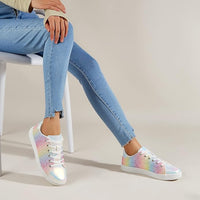 Glitzernde Damen Sneaker mit schimmerndem Design-Luzern Mode