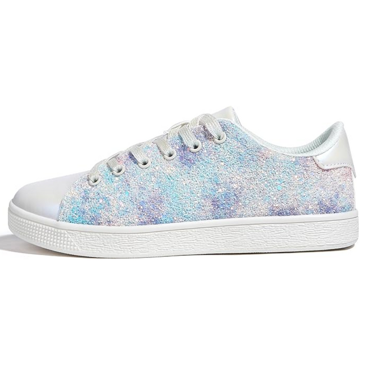 Glitzernde Damen Sneaker mit schimmerndem Design-Lila Multi-36-Luzern Mode