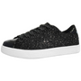 Glitzernde Damen Sneaker mit schimmerndem Design-Schwarz-36-Luzern Mode