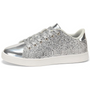 Glitzernde Damen Sneaker mit schimmerndem Design-Silber-36-Luzern Mode