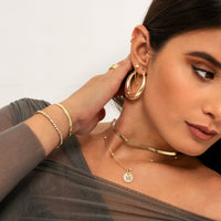 Damenarmband | Funkelnd Silber Gold Elegant Stilvoll Verstellbar-Luzern Mode