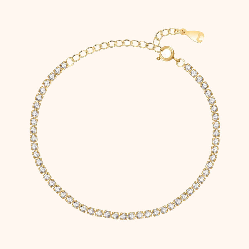 Damenarmband | Funkelnd Silber Gold Elegant Stilvoll Verstellbar-Gold-Luzern Mode