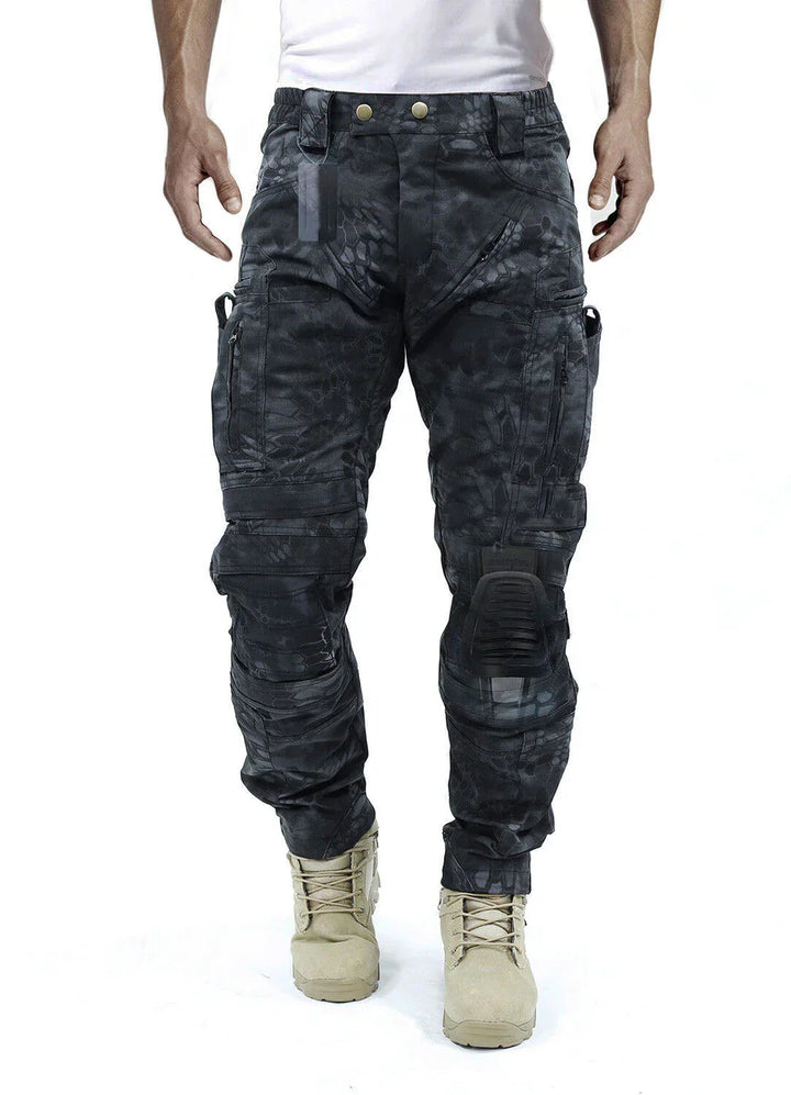Herren Cargohose | Lang | Knieschutz | 16 Taschen | Robust-Luzern Mode
