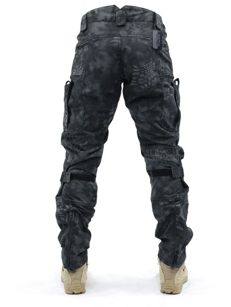 Herren Cargohose | Lang | Knieschutz | 16 Taschen | Robust-Luzern Mode