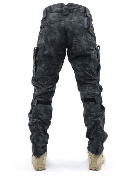 Herren Cargohose | Lang | Knieschutz | 16 Taschen | Robust-Luzern Mode