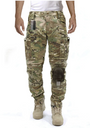 Herren Cargohose | Lang | Knieschutz | 16 Taschen | Robust-Grün B-S-Luzern Mode