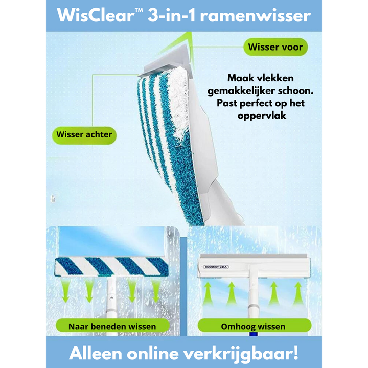 Fensterwischer | 3-in-1 | Funktional | Sprühfunktion | Zeitsparend-Luzern Mode