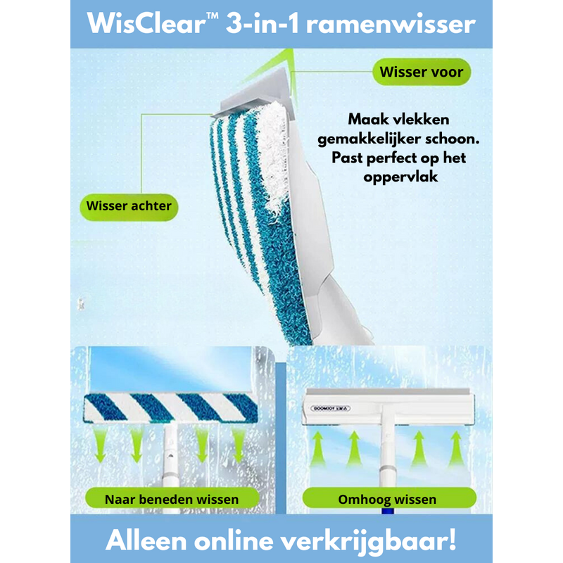 Fensterwischer | 3-in-1 | Funktional | Sprühfunktion | Zeitsparend-Luzern Mode