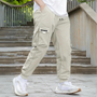 Herren Cargohose mit Taschen - Bequeme Freizeithose-Beige-S-Luzern Mode