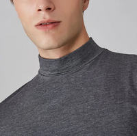 Herren T-Shirt | Turtleneck | Enganliegender Schnitt | Kurzarm-Luzern Mode