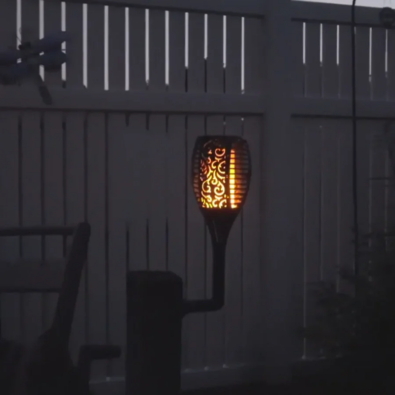 Gartenbeleuchtung | Fackeln | LED | Solar | Stimmungsvolles Licht | Langlebig | Kabellos-Luzern Mode