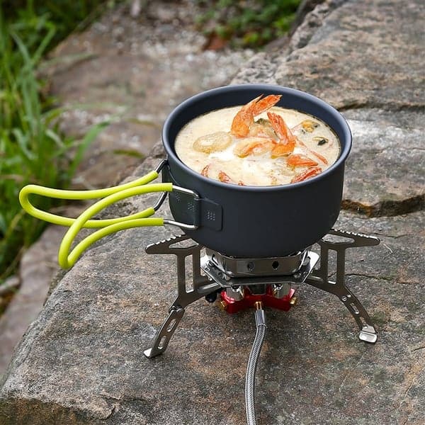 Gasbrenner | Camping Windbeständig Edelstahl Robust Langlebig Kochen-Luzern Mode