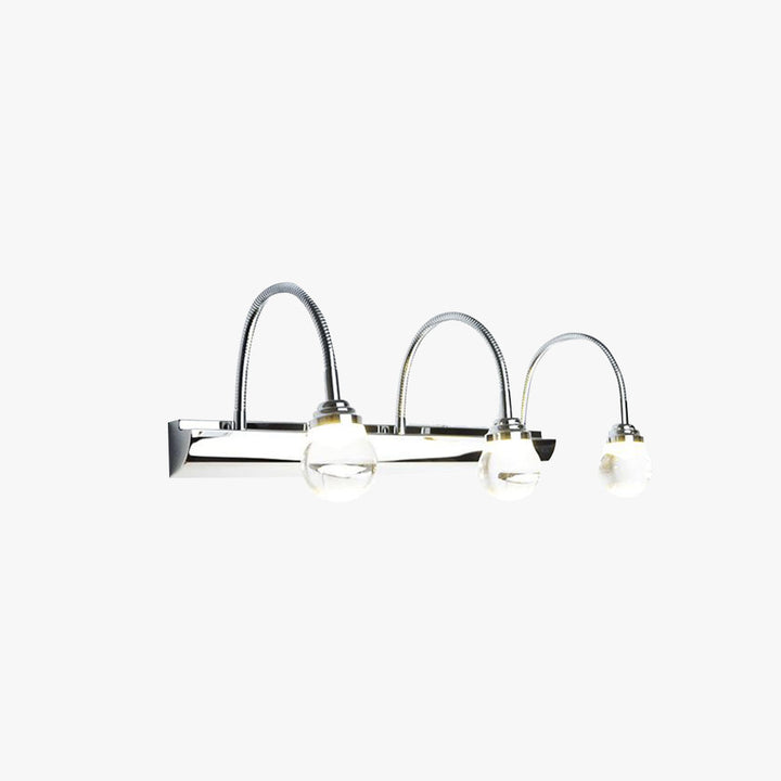 Gekrümmte LED-Wandleuchte | 2 oder 3 Lampen | Metall | Acryl | Elegant-Luzern Mode