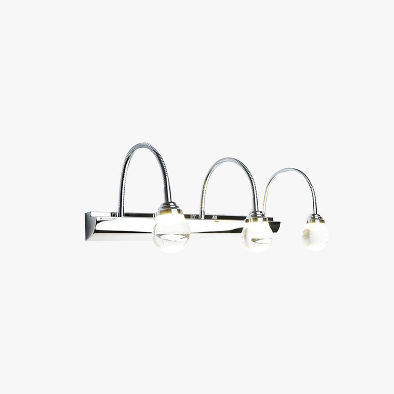 Gekrümmte LED-Wandleuchte | 2 oder 3 Lampen | Metall | Acryl | Elegant-Luzern Mode