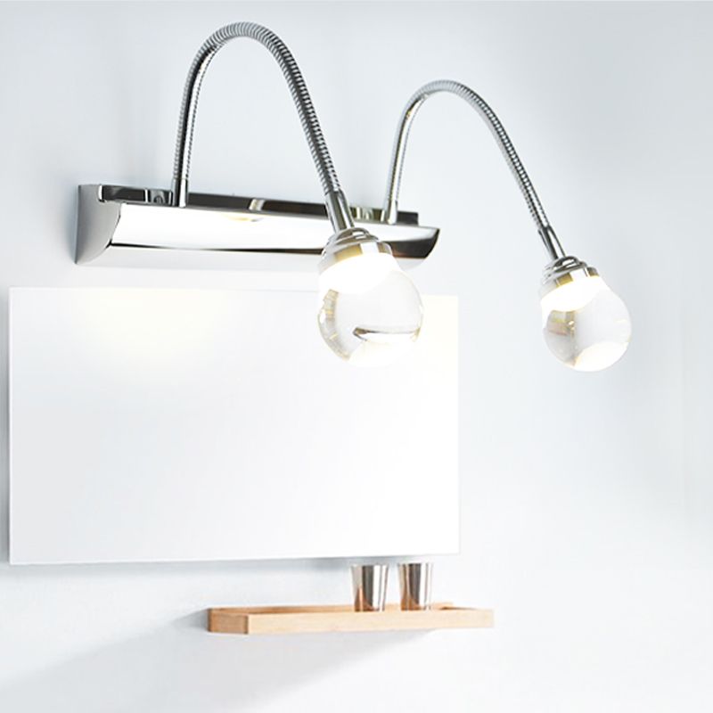 Gekrümmte LED-Wandleuchte | 2 oder 3 Lampen | Metall | Acryl | Elegant-Luzern Mode