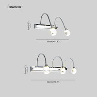Gekrümmte LED-Wandleuchte | 2 oder 3 Lampen | Metall | Acryl | Elegant-Luzern Mode