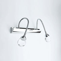 Gekrümmte LED-Wandleuchte | 2 oder 3 Lampen | Metall | Acryl | Elegant-2 Lampen-Weiß Licht-40cm-Luzern Mode