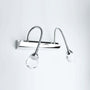 Gekrümmte LED-Wandleuchte | 2 oder 3 Lampen | Metall | Acryl | Elegant-2 Lampen-Weiß Licht-40cm-Luzern Mode