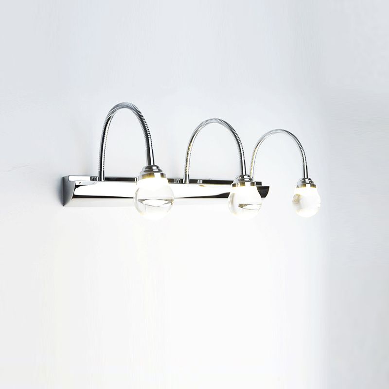 Gekrümmte LED-Wandleuchte | 2 oder 3 Lampen | Metall | Acryl | Elegant-Luzern Mode
