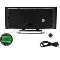 Wecker | Digital LED Gebogen Einzigartig Vielseitig Langlebig USB Snooze-Luzern Mode