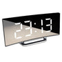 Wecker | Digital LED Gebogen Einzigartig Vielseitig Langlebig USB Snooze-Weiß-Luzern Mode