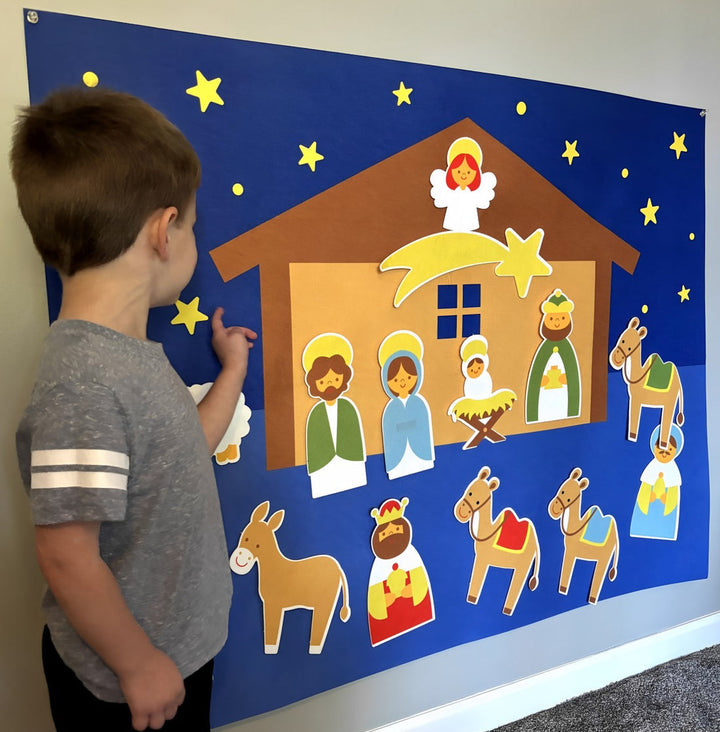 Gefilzte Weihnachtskrippe | Kreativ Lehrreich Nachhaltig DIY Sicher-Luzern Mode