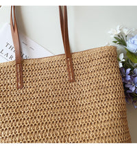 SEO-freundlicher Titel: Damen Handtasche aus Stroh - Sommer Strandtasche-Luzern Mode