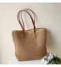 SEO-freundlicher Titel: Damen Handtasche aus Stroh - Sommer Strandtasche-Braun-Luzern Mode