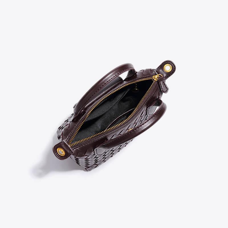 Geflochtene Damenhandtasche mit verstellbarem Schulterriemen-Luzern Mode