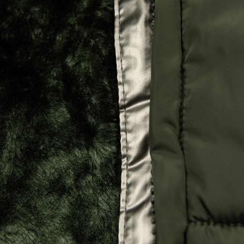 Damen Winterjacke | Fleece-Futter | Wasserdicht | Reißverschluss | Lang | Kapuze-Luzern Mode