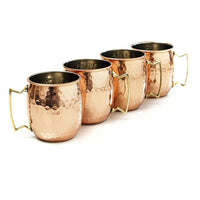 Kupferbecher-Set | 4-teilig Stilvoll Langlebig Einzigartig Vielseitig Kühl-Luzern Mode