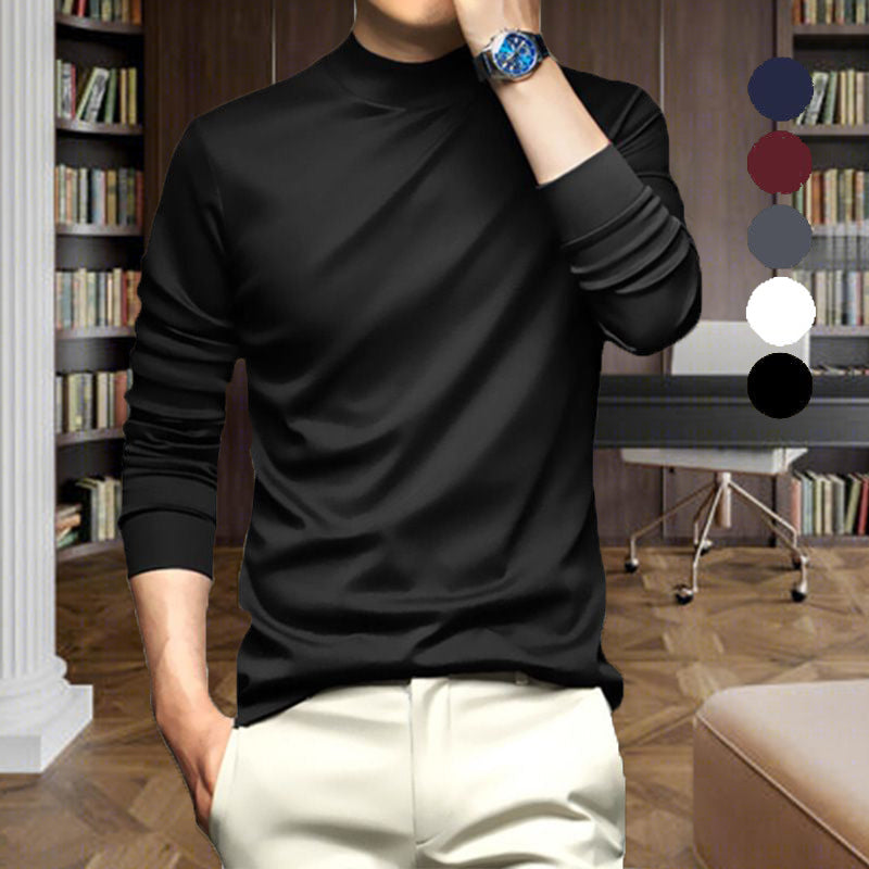 Herren Rollkragenpullover Slim Fit für Büro und Freizeit-Luzern Mode