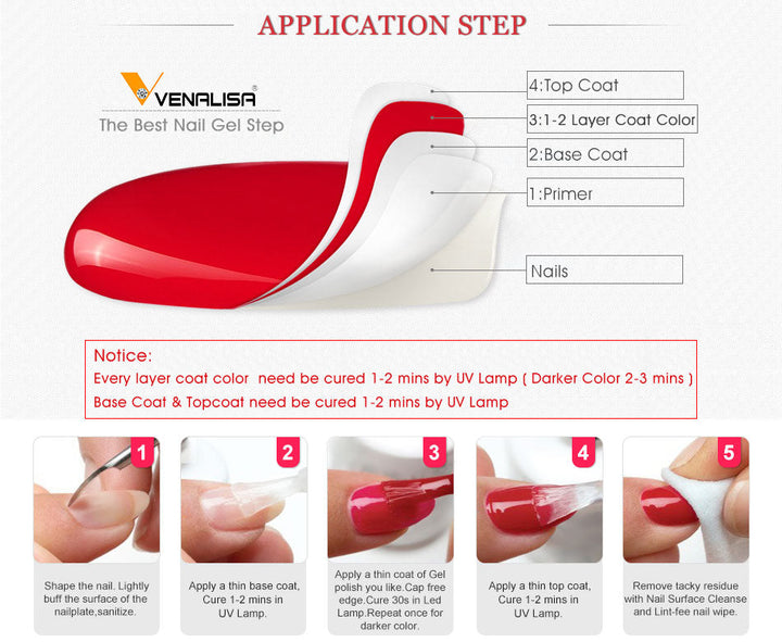 Nagellack | UV Gel Luxus Vollständig Deckend Glänzend Effen Stilvoll-Luzern Mode