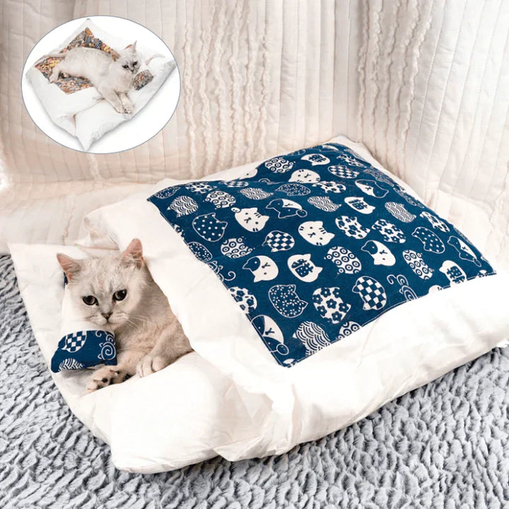 Katzenschlafsack | Komfortabel Warm Langlebig Sicher Waschbar Beruhigend-Luzern Mode