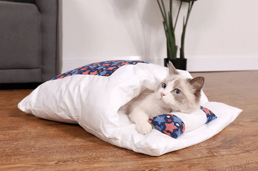 Katzenschlafsack | Komfortabel Warm Langlebig Sicher Waschbar Beruhigend-Luzern Mode