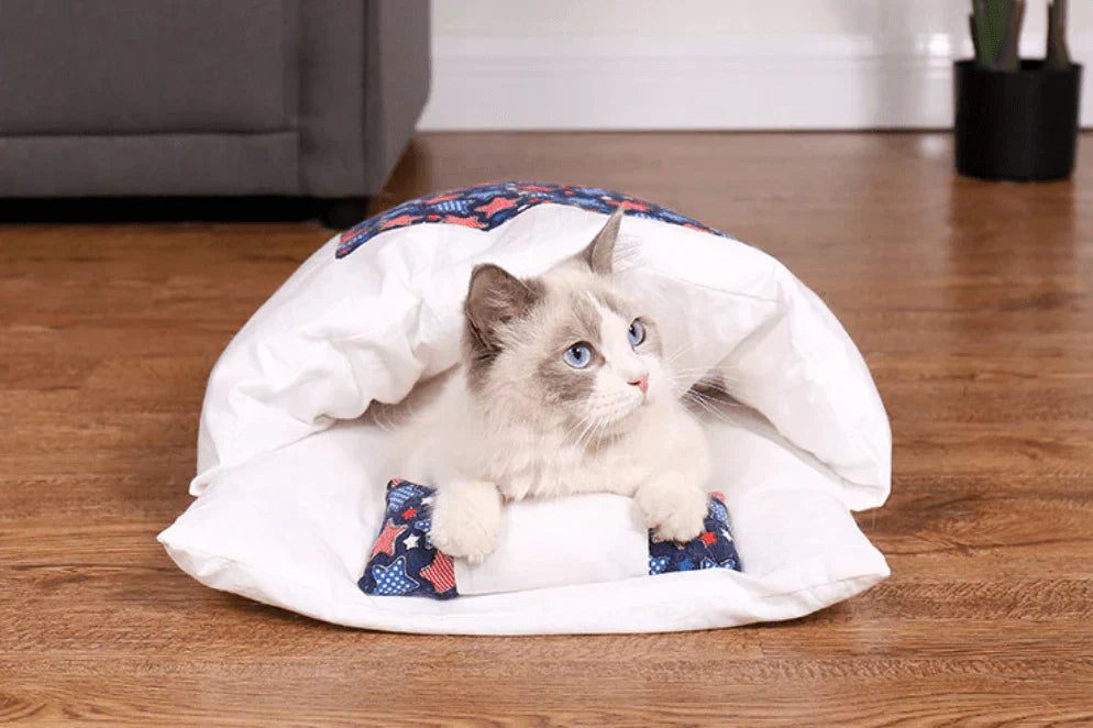 Katzenschlafsack | Komfortabel Warm Langlebig Sicher Waschbar Beruhigend-Luzern Mode