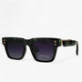 Sonnenbrille | Gepolarisiert | Steampunk | Eckig | Unisex | UV-Schutz-Grün-Luzern Mode