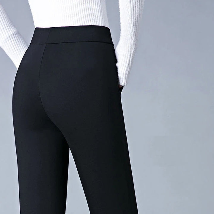 Damen Stretchhose mit Streifenmuster - Bequeme Passform-Luzern Mode