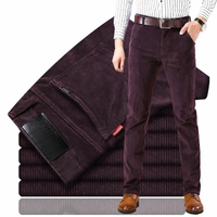 Herren Cordhose Slim Fit - Bequeme Freizeithose kaufen-Bordeaux-28-Luzern Mode