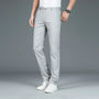 Herren Bambusfaser Anzughose - Bequeme Businesshose-Grau-29-Luzern Mode
