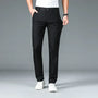 Herren Bambusfaser Anzughose - Bequeme Businesshose-Schwarz-29-Luzern Mode