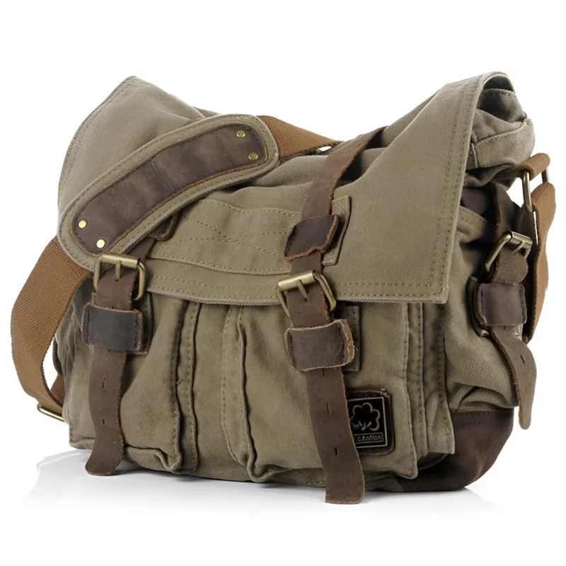 Hochwertige Canvas Reisetasche mit Lederakzenten-Luzern Mode