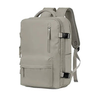 Reiserucksack mit Laptopfach und USB-Anschluss, 40L-Grau-Luzern Mode
