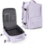 Reiserucksack mit Laptopfach und USB-Anschluss, 40L-Lila-Luzern Mode