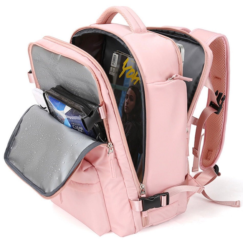 Reiserucksack mit Laptopfach und USB-Anschluss, 40L-Luzern Mode