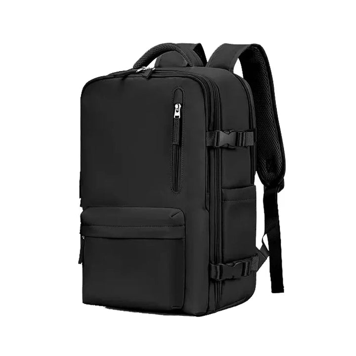 Reiserucksack mit Laptopfach und USB-Anschluss, 40L-Schwarz-Luzern Mode