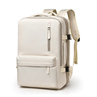 Reiserucksack mit Laptopfach und USB-Anschluss, 40L-Weiß-Luzern Mode