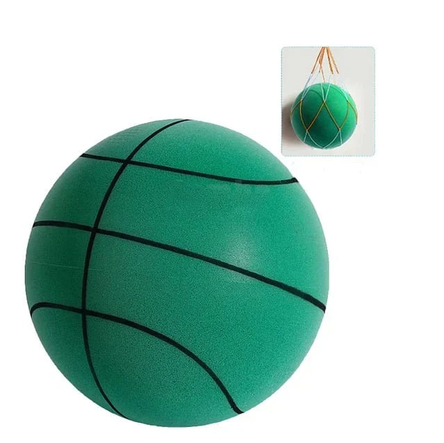 Flüsterleiser Basketball für geräuschfreie Übungseinheiten & Spaß-Grün-18cm-Luzern Mode