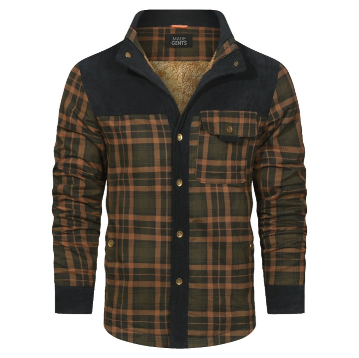 Herren Fleecejacke mit Teddyfutter für kalte Tage-Luzern Mode